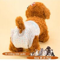 HP-10 miếng bỉm quần chó mèo cao cấp (Đực & cái) loại siêu thấm ĐỦ SIZE / băng vệ sinh chó/ bỉm chó mèo / tã quần chó /chó có kinh nguyệt