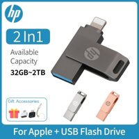 Hp 2TB Điện Thoại Di Động Đĩa U Thích Hợp Cho Apple Dual Drive Flash Drive Dung Tích Lớn USB3.0 Di Động Bộ Nhớ