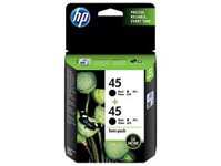 HP 45 2-pack Black Original Ink Cartridges (CC625AA)