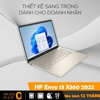 HP Envy 13 X360 2022 Core i7-1250U, 8 GB, SSD 512GB, Intel Iris Xe Graphics, 13.3 inch Full HD cảm ứng, New 100%
