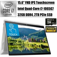 HP Envy x360 2-in-1 2020 Newest Business Laptop I 15.6 Inch FHD IPS Touchscreen I 10th Gen Intel Quad-Core i7-1065G7 I 32GB DDR4 2TB PCIe SSD I Bac...