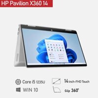 HP Pavilion X360 14 EK0033DX Core i5 1235U, Ram 8GB, SSD 512GB, 14 Inch FHD Model 2022