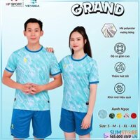 HP Sport Áo Thể Thao Không Logo Cao Cấp Grand Xanh Ngọc - Bộ Thể Thao Thoáng Khí , Thấm Hút Mồ Hôi