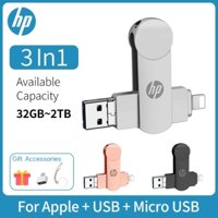 Hp Thích Hợp Cho Apple U Disk Android USB Ba Trong Một 2TB Tốc Độ Cao Ổ Đĩa Flash Di Động Bên Ngoài Thẻ Nhớ