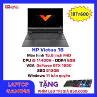 HP Victus 16 Core i5 11400H 8GB RAM 512GB SSD GTX1650 Gaming Laptop