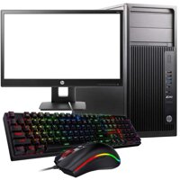 HP Z240 Tower Budget Gaming System w/New 21.5” Monitor, i7-6700 up to 4GHz, 16GB DDR4 RAM, 1TB SSD Drive, USB 3.0, NVIDIA GeForce GT 1030 2GB, RGB ...