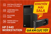 HP Z440 Workstation Xeon E5-1650 v4, VGA GTX 1660 6GB, RAM ECC 16GB, NVMe 512GB - SALE