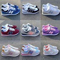 Hp2 giày hình chữ n mới dành cho nữ sinh viên thể thao Hàn Quốc hoang dã nam và cặp đôi giày chạy bộ NB574-kasut baru