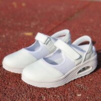 Hp2 Nữ Y Tá Slip Buckle Chống Phẳng Thoải Mái Điều Dưỡng Làm Việc Lưới Giày Thoáng Khí