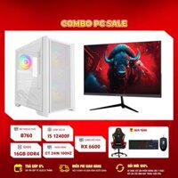 HPC GAMING: Intel Core i5-12400F / 16GB DDR4 / RX 6600 8GB / LCD Centaur 24” 100Hz