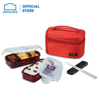 HPL752DR - Bộ túi hộp cơm giữ nhiệt Lock&Lock HPL752DR (Đỏ)