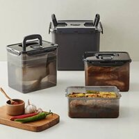 HPL82 – Hộp Muối Kim Chi LocknLock Breathing Kimchi 4 dung tích – Màu Xám Đậm