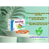 (HQ Pharmacist) Calci nước Calci Nano Kid giúp xương, răng chắc khỏe hộp 20 ống