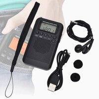 Hrd-104 Di Động AM / FM Stereo Radio Thể Thao Máy Nghe Nhạc Bỏ Túi 2 Băng Kỹ Thuật Số Điều Chỉnh Đài Thu Mini Ngoài Trời Với Trình Điều Khiển Đài Phát Thanh Du Lịch