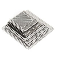 (Hrdeal) 27 Cái BGA Reball Reballing Rework Net Universal Stencil Bộ nhiệt trực tiếp