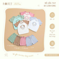 (HRNEE) Bộ cộc tay 3D lion king