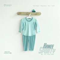 Hrnee bộ dài Sporty - Xanh cẩm thạch