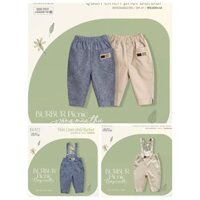 [HRNEE] Quần jean và quần yếm chất linen mềm cho bé trai, bé gái từ 6 tháng đến 4 tuổi