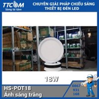 HS015 Đèn led ốp nổi 18W tròn viền rộng Heesun HS-POT18