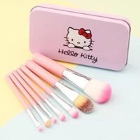 HS18 Bộ 7 cọ trang điểm Hello Kitty ( hộp thiếc ) .