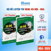 [HSA 2025] - Sách 20 đề ôn thi đánh giá năng lực Đại học Quốc gia Hà Nội -  Moonbook