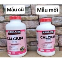 🌷🌸[HSD 01/2024] Viên Uống Kirkland Calcium 600mg with Vitamin D3 của Mỹ 500 viên🌸🌷