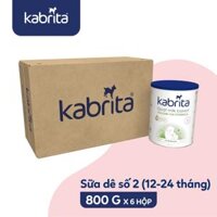 [HSD: 02.2024] Thùng Sữa Dê Kabrita số 2, lon 800gr, bé từ 12 – 24 tháng tuổi, NK Hà Lan