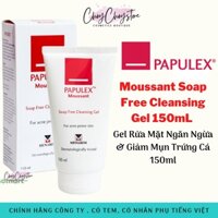 (HSD 03.26) Sữa Rửa Mặt PAPULEX Moussant Soap Free Cleansing Gel 150mL - Ngăn Ngừa & Giảm Mụn Trứng Cá 150ml
