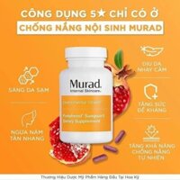 (HSD 06/2024)Viên Uống Chống Nắng Nội Sinh Murad Chiết Xuất Từ Quả Lựu Pomphenol Sunguard Dietary Supplement