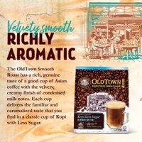 (HSD 07.2025) Cà Phê Oldtown Kopitiam Creations Smooth Roast Kopi Less Sugar ( 15 Gói 25g )