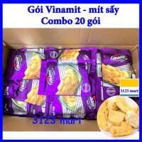 (hsd 07/2025) COMBO 20 gói mít sấy Vinamit gói nhỏ 20g, 30g.