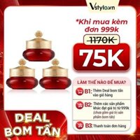 (HSD: 10/2026) Combo 3 Kem Dưỡng Da Whoo Jinyulhyang Intensive Revitalizing Cream 10mlx3 (N) (DEAL BOM TẤN 999K)