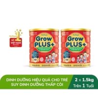 [HSD 11/2025] Sữa bột Nuti Grow Plus Đỏ lon 1,5kg (Chọn 1 lon/ 2 lon). Cho bé thấp còi