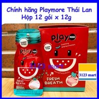 (hsd 12/2025) Hộp 12 GÓI Kẹo dưa hấu Playmore Thái Lan.