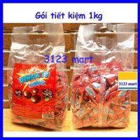 (hsd 12/2026) Gói 1kg kẹo nhai 3 viên Jack n Jill Dynamite Big Bang bạc hà nhân socola gói lớn.
