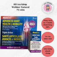 [HSD 12/2026] Webber Naturals Triple Action Advanced Joint Care & Mobility Collagen Tuýp 2 Hỗ trợ khớp 75 viên
