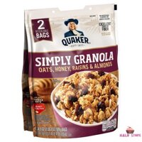 [HSD 15/2/2021] NGŨ CỐC ĂN KIÊNG QUAKER SIMPLY GRANOLA GÓI 978G -MỸ
