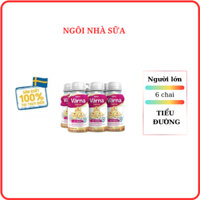 [HSD 2026] Sữa Varna Diabetes 237ml pha sẵn lốc 6 chai, Sữa Varna Nutifood cho người tiểu đường