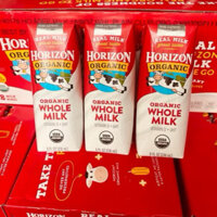 (HSD 25.5.2025) Nguyên thùng 18 hộp sữa tươi Horizon organic whole milk 236ml hàng Mỹ