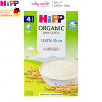 [HSD: 31/03/2026] Bột Ăn Dặm HiPP Organic Gạo Nhũ Nhi Không Chứa Sữa, 200g, Cho Bé 4M+