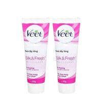 (HSD: 3/2026) Combo 2 Kem Tẩy Lông Cho Da Thường Veet Silk & Fresh (50gx2)
