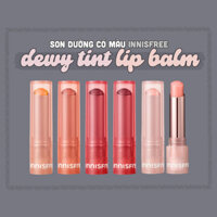 (HSD 4/8/2027) Son Innisfree Dewy Tint Lip Balm, Son dưỡng môi có màu Innisfree 3.2g