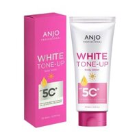 (HSD: 6/2026) Kem Dưỡng Thể Trắng Da Toàn Thân Nâng Tone Tức Thì Anjo White Tone-Up Body Lotion Spf50+ Pa+++ 180Ml