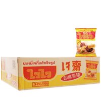 (HSD: T08/2023) Thùng 30 gói mì chay thái Waiwai (60g x30 gói)