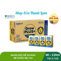 [HSD T10-2025] Thùng 48 Hộp Sữa Bột Pha Sẵn Nutifood GROW PLUS 1+/ 2+ Sữa Non (Vàng) 110ml.