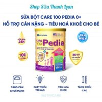 [HSD T11-2026] Sữa Bột Nutricare Care 100 Gold Pedia 0+ 800g Tăng Cân Tăng Cường Miễn Dịch Tiêu Hoá.