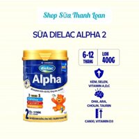 [HSD T11-2026] SỮA BỘT VINAMILK DIELAC ALPHA 2 400G [Cho Bé Từ 6-12 Tháng].