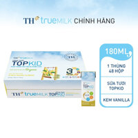 [HSD T4-2024] Thùng 48 Hộp Sữa Tươi TH true MILK TopKid Organic 180ml.