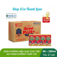 [HSD T5-2025] COMBO 3 Thùng 144 Hộp Nutifood GROW PLUS SDD 180ml ĐỎ.