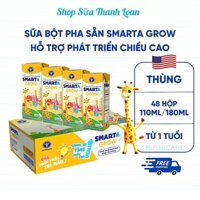 [HSD T7-2025] [Thẻ Cào Trúng Vàng] Thùng 48 Hộp Sữa Nước 180ml Nutricare Smarta Grow.